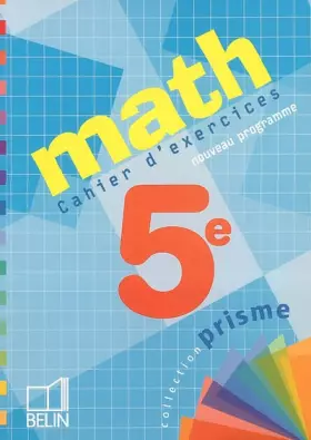 Couverture du produit · Math 5e : Cahier d'exercices