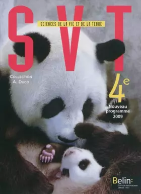 Couverture du produit · Sciences de la Vie et de la Terre 4e : Programme 2009