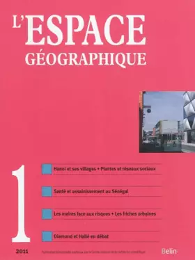 Couverture du produit · espace geo n.1 2011