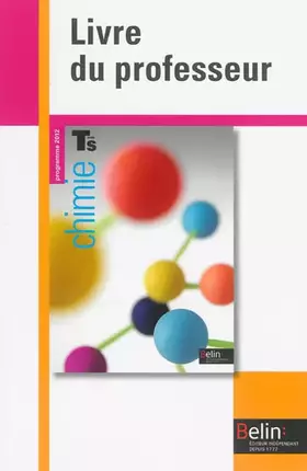 Couverture du produit · Chimie - Term S (spécifique): Livre du professeur