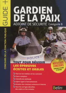 Couverture du produit · Gardiens de la Paix / Adjoints de sécurité