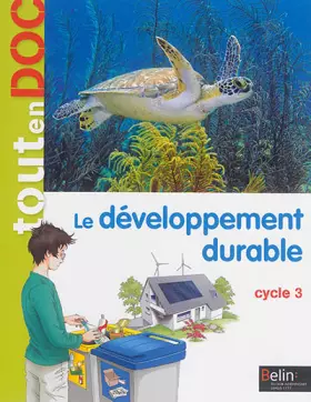 Couverture du produit · Le développement durable Cycle 3