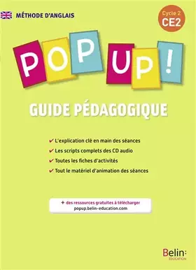Couverture du produit · Pop Up! CE2 : Livre du professeur - GUIDE PÉDAGOGIQUE