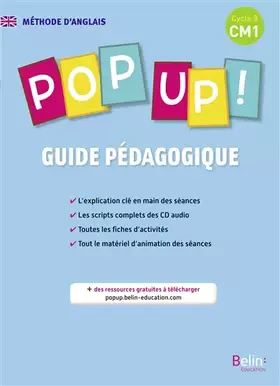Couverture du produit · Pop up ! CM1 - Livre du professeur