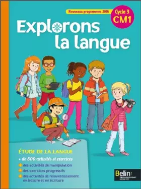 Couverture du produit · Explorons la langue CM1 manuel élève