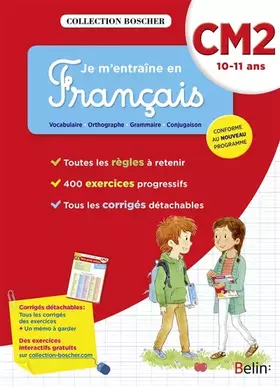 Couverture du produit · Boscher, je m'entraîne en français CM2 2016