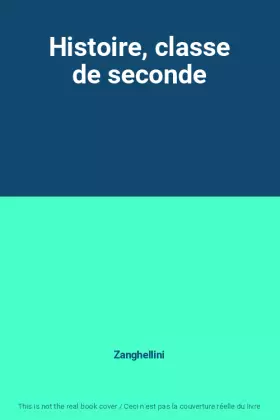 Couverture du produit · Histoire, classe de seconde