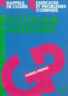 Couverture du produit · Solutions aqueuses