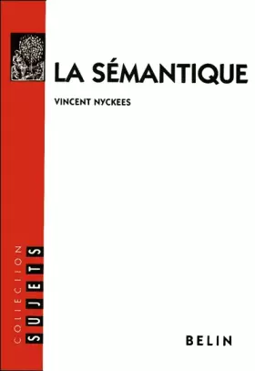 Couverture du produit · La sémantique