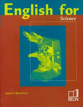 Couverture du produit · ENGLISH FOR SCIENCE