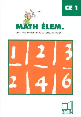 Couverture du produit · Mathématiques, CE1. Fichier de l'élève