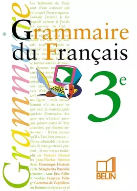 Couverture du produit · Grammaire du Français 3e