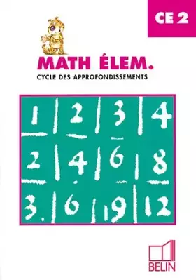 Couverture du produit · Mathématiques, CE2, livre de l'élève