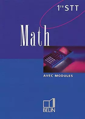 Couverture du produit · Math, première STT. Livre de l'élève