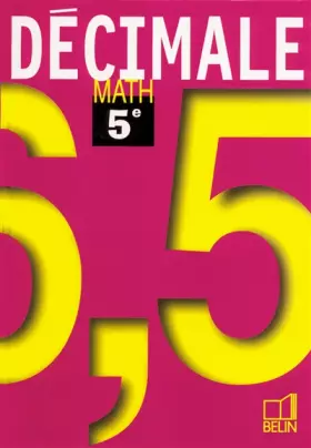 Couverture du produit · Math 5e 97 - livre de l'élève