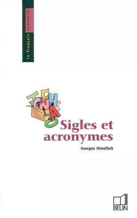 Couverture du produit · Sigles et acronymes