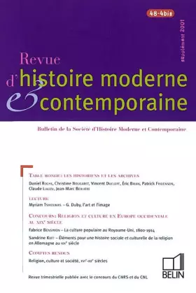 Couverture du produit · Bulletin rhmec (nø4 bis)tome 48-2001