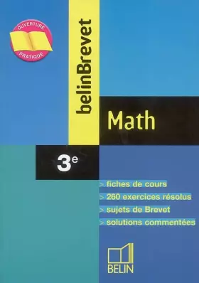 Couverture du produit · BelinBrevet : Math, 3e