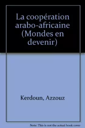 Couverture du produit · Cooperation arabo africaine-la- 010496