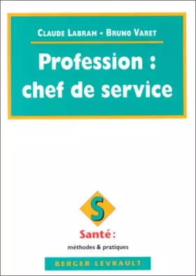 Couverture du produit · Profession, chef de service