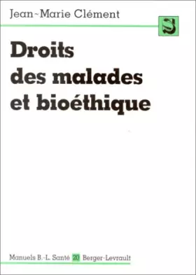 Couverture du produit · Droits des malades et bioéthique