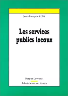 Couverture du produit · Les services publics locaux