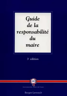 Couverture du produit · Guide de la responsabilité du maire