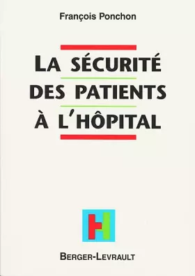 Couverture du produit · Sécurité des patients à l'hôpital