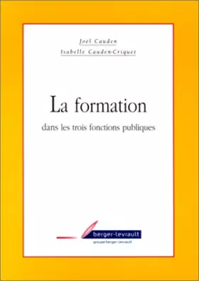 Couverture du produit · La Formation dans les trois fonctions publiques