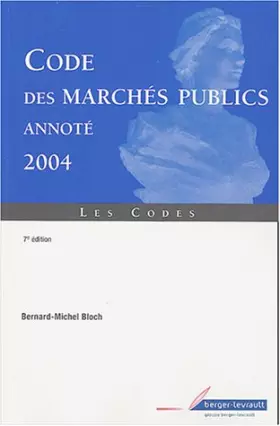 Couverture du produit · Code des marches publics annote