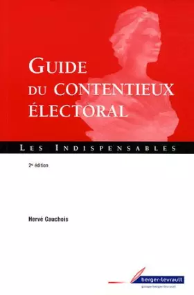 Couverture du produit · Guide du contentieux électoral