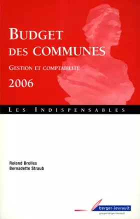 Couverture du produit · Budget des communes : Gestion et comptabilité