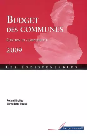 Couverture du produit · Budget des communes: Gestion et comptabilité
