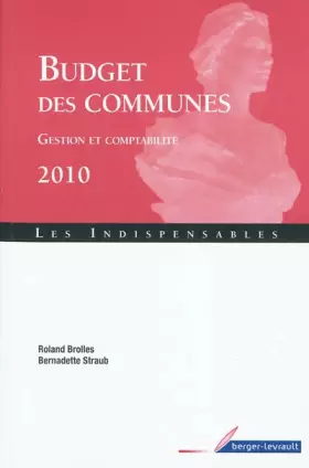 Couverture du produit · Budget des communes: Gestion et comptabilité