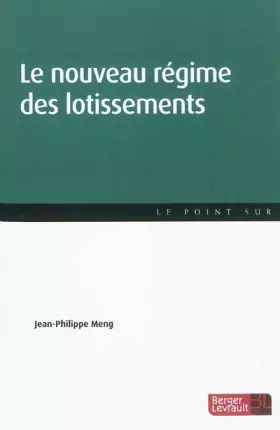 Couverture du produit · LOTISSEMENTS 1ERE ED (LES)