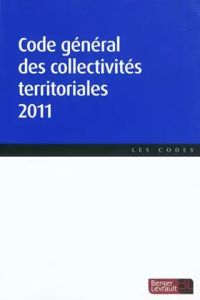 Couverture du produit · Code général des collectivités territoriales
