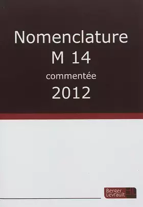 Couverture du produit · NOMENCLATURE M14 COMMENTEE 2012