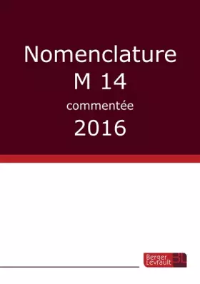 Couverture du produit · Nomenclature M14 commentée