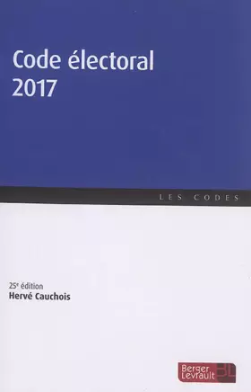 Couverture du produit · CODE ELECTORAL 2017 25E EDITION