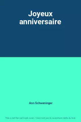 Couverture du produit · Joyeux anniversaire