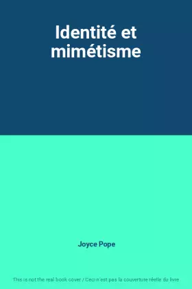 Couverture du produit · Identité et mimétisme