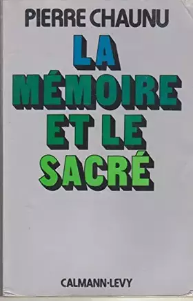 Couverture du produit · La mémoire et le sacré
