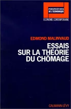 Couverture du produit · Essais sur la théorie du chômage