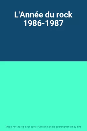 Couverture du produit · L'Année du rock 1986-1987