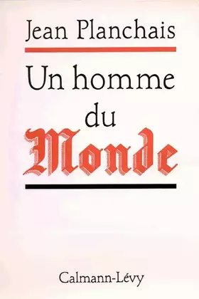 Couverture du produit · Un homme du monde