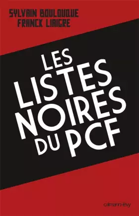 Couverture du produit · Les listes noires du PCF