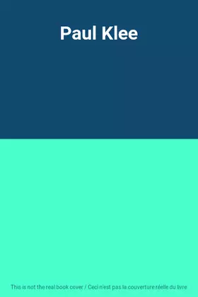 Couverture du produit · Paul Klee