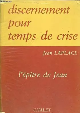Couverture du produit · Discernement pour temps de crise