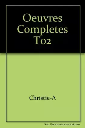 Couverture du produit · Oeuvres completes, tome 2