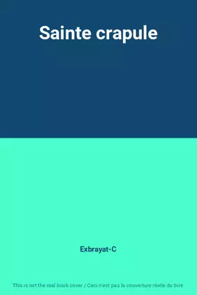 Couverture du produit · Sainte crapule